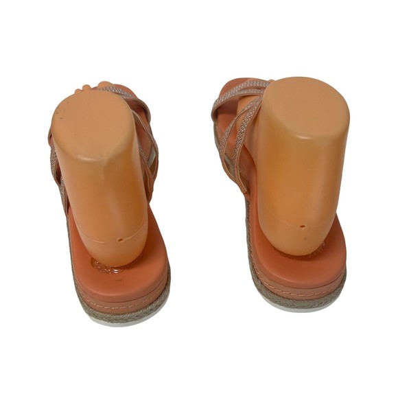 Vince Camuto Sandals Slide Women ~ US 9M Rallsan Strappy Coral Leather NEW - Picture 6 of 10